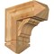 Ekena Millwork Olympic Arts and Crafts Rough Sawn Bracket w/ Offset Brace, Western Red Cedar, 8"W x 18"D x 18"H BKT0806X18X18OLY03RWR - alternate 1